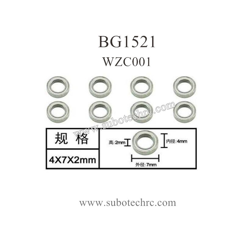 SUBOTECH BG1521 RC Truck Parts Ball Bearing WZC001