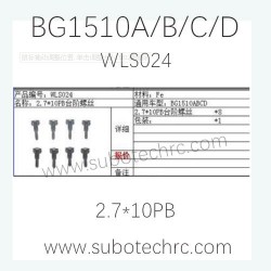 SUBOTECH BG1510A/B/C/D Car Parts WLS024 Screw