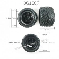 SUBOTECH BG1507 Parts Wheels Complete