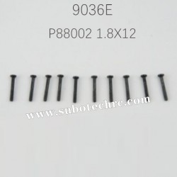 ENOZE 9306E 1/18 Parts 1.8X12 Round Head Screw P88002