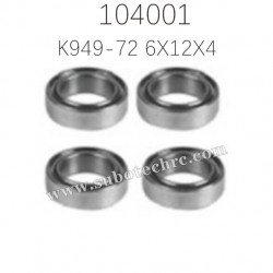 Rolling Bearing 6X12X4 K949-72 Parts for WL-TECH XK 104001 RC Truck