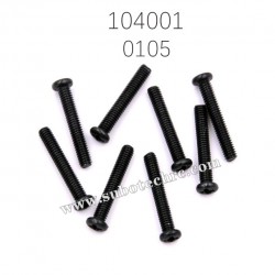 0105 Round Head Machine Screw 2.5X16MM Parts for WL-TECH XK 104001