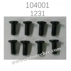 1231 Phillips countersunk head machine Screw Parts for WL-TECH XK 104001