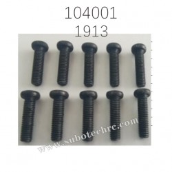 1913 Phillips round head machine Screw 3X10PM Parts for WL-TECH XK 104001