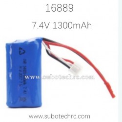 HAIBOXING 16889 Upgrade Battery 7.4V 1300mAh JST-Plug M16120