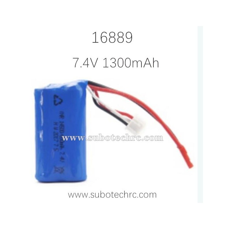 HAIBOXING 16889 Upgrade Battery 7.4V 1300mAh JST-Plug M16120