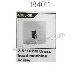 A303-30 2.5x10PM Cross Head Machine Screw for WLTOYS 184011