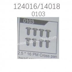 WLTOYS XKS 124016 124018 Screw Parts 0103 Cross Pan Head Screw