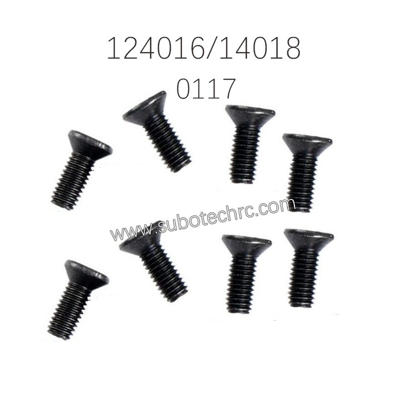 WLTOYS XKS 124016 124018 Screw Parts 0117 Cross flat head screw