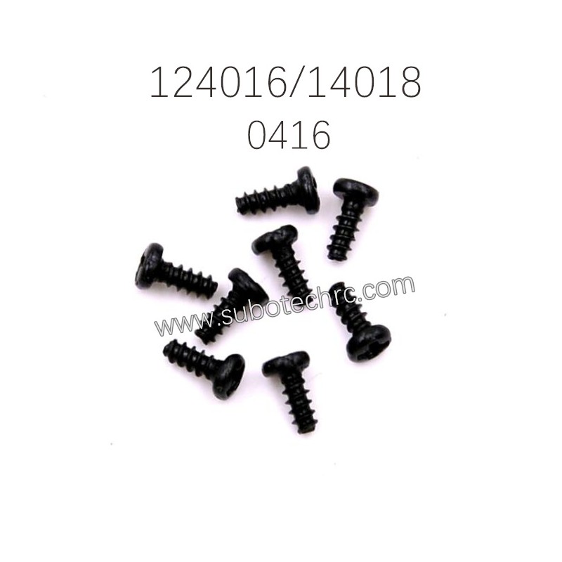 WLTOYS XKS 124016 124018 Parts 0416 ST1.7X4PB Screw Assembly