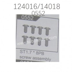 WLTOYS XKS 124016 124018 Parts 0552 ST1.7X8PB Screw Assembly