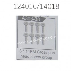 WLTOYS 124016 124018 Parts A303-38 3X14PM Screw Group