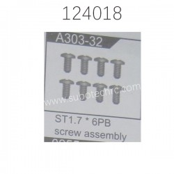 WLTOYS 124018 Parts A303-32 ST1.7X6PB Screw Assembly