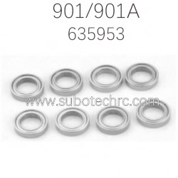 HBX 901 RC Truck Parts Ball Bearings 6.35X9.53X3.17mm 635953