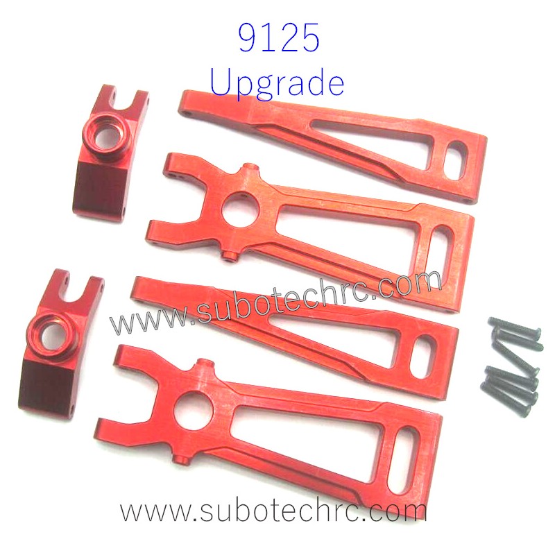 XINLEHONG 9125 1/10 RC Monster Truck Upgrade Parts List Red