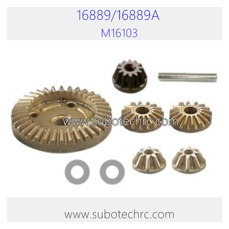 Haiboxing 16889 Upgrades Metal Diff. Gear kit Drive Gear M16103