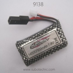 XINLEHONG 9138 Parts Battery 7.4V 500mAh 30-DJ02 Black Plug