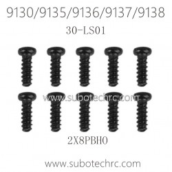 XINLEHONG 9130 9135 9136 9137 9138 Parts Round Headed Screw 2X8PBHO 30-LS01