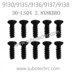 XINLEHONG 9130 9135 9136 9137 9138 Parts Countersunk Head Screw 2.8X8KBHO 30-LS04