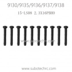 XINLEHONG 9130 9135 9136 9137 9138 Parts Round Headed Screw 2.3X16PBHO 15-LS08