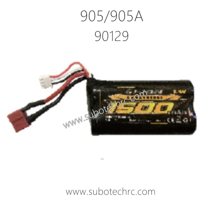 HAIBOXING 905A 1/12 RC Truck Parts Li-ion Battery 7.4V 1500mAh 90129