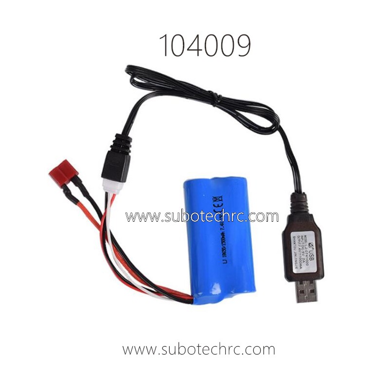 WLTOYS 104009 1/10 Parts Battery and Charger