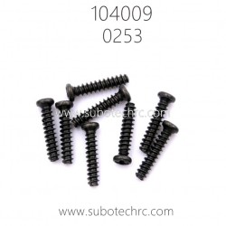 WLTOYS 104009 RC Car Parts 0253 Round Head Screws 2.6X12PB