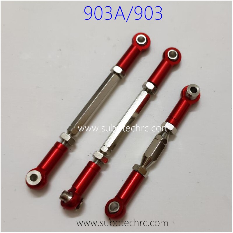 HAIBOXING 903A 1/10 RC Car Upgrades Parts Metal Connect Rod Red