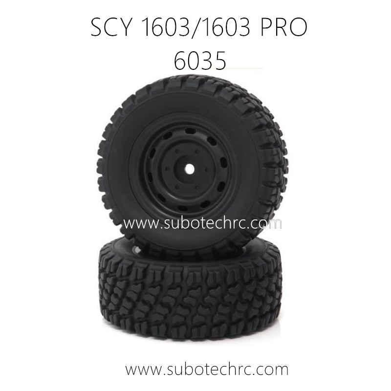 SCY 16103 PRO RC Car Parts Tire Assembly 6035