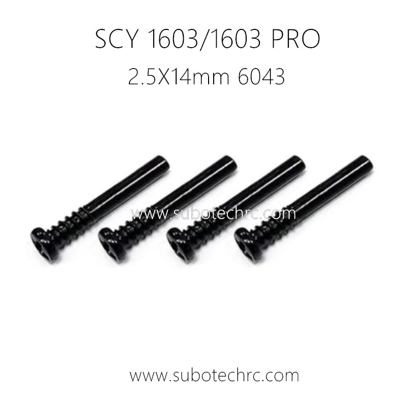 SUCHIYU 16103 PRO RC Car Parts Screw 2.5X14mm 6043