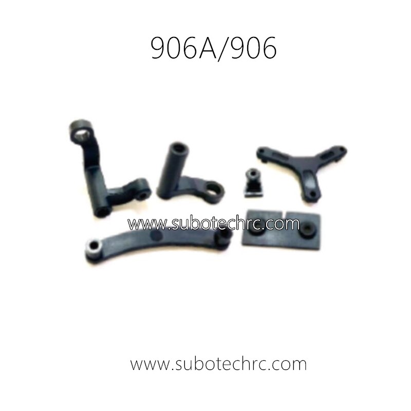 HBX 906A 1/12 RC Car Parts Steering Post, Steering Ackerman Plate+Servo Mount 90106