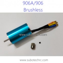 HBX 906A RC Car Parts Brushless Motor 90209+Motor Gear 90212