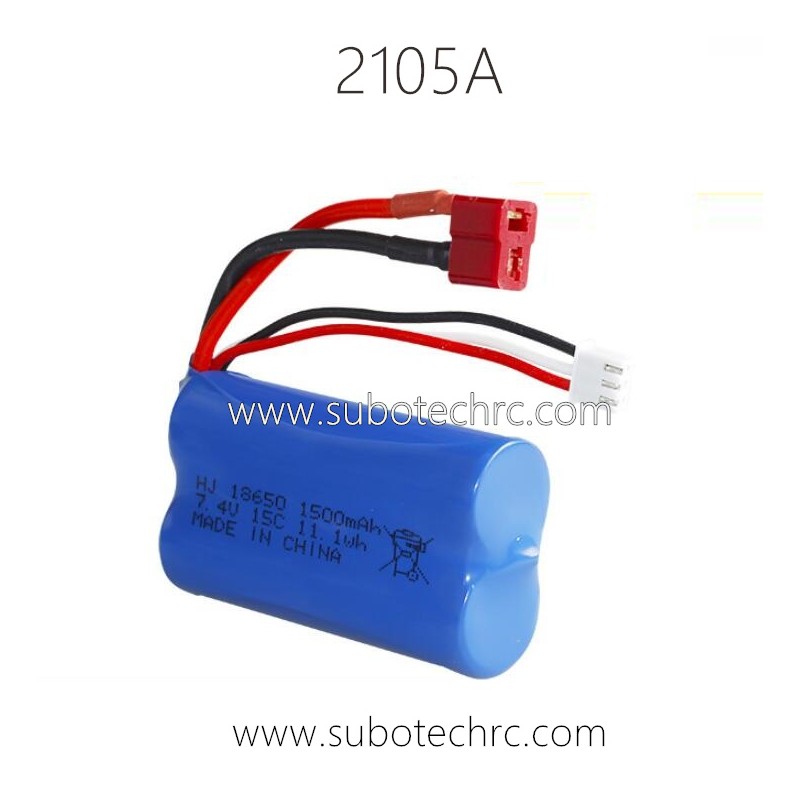 HaiBoXing 2105A RC Car Parts 7.4V 1500mAh Battery T-Plug For Brushless