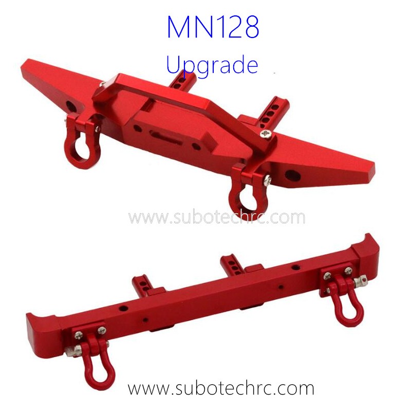 MN128 RC Car Upgrade Parts Front and Rear Protector Alloy