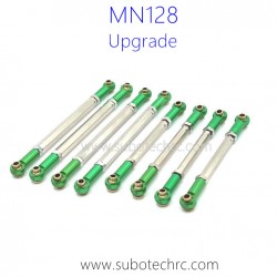 MNMODEL MN128 RC Car Upgrade Parts Metal Connect Rods green