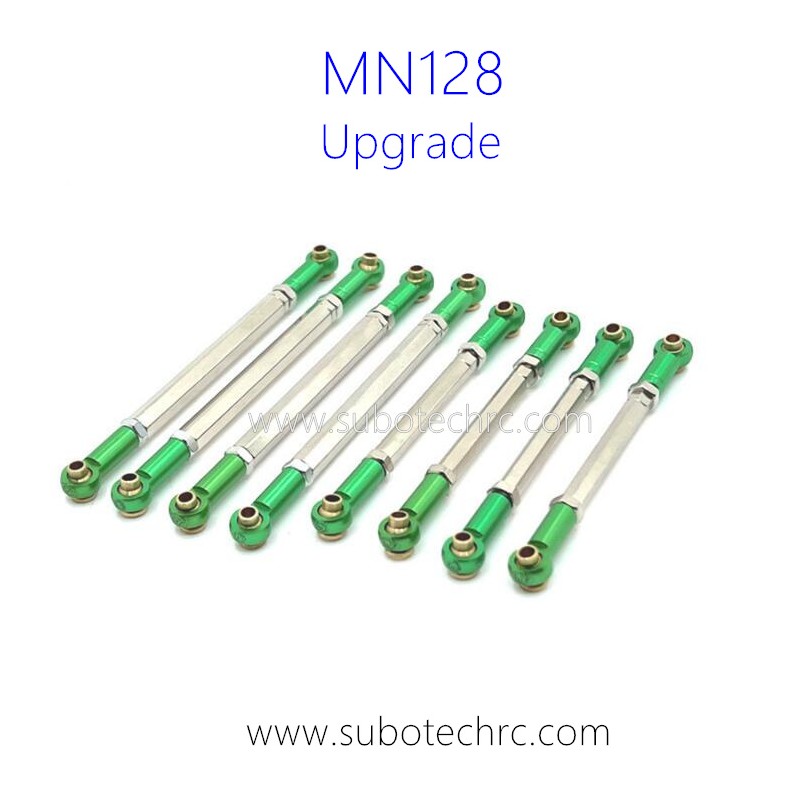 MNMODEL MN128 RC Car Upgrade Parts Metal Connect Rods green