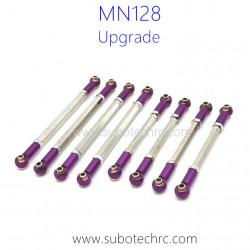 MNMODEL MN128 RC Car Upgrade Parts Metal Connect Rods Purple