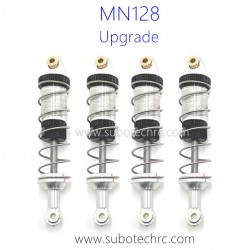 MNMODEL MN128 RC Car Upgrade Parts Metal Shocks Silver