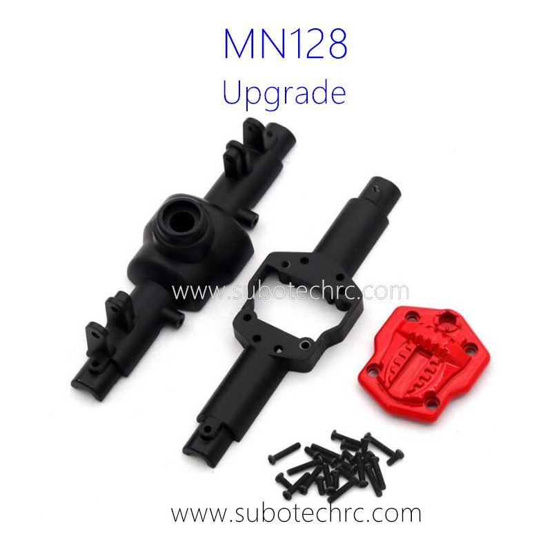 MNMODEL MN128 RC Car Upgrade Parts Axle Shell Metal Black