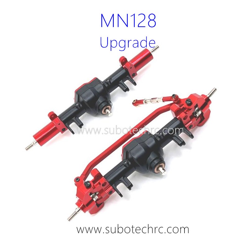 MNMODEL MN128 RC Car Upgrade Parts Front and Rear Axle Assembly