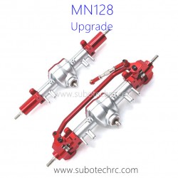 MNMODEL MN128 RC Car Upgrade Parts Front and Rear Axle Assembly Red