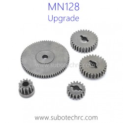 MNMODEL MN128 RC Car Upgrade Parts Central Rear Gearbox Gear Kit