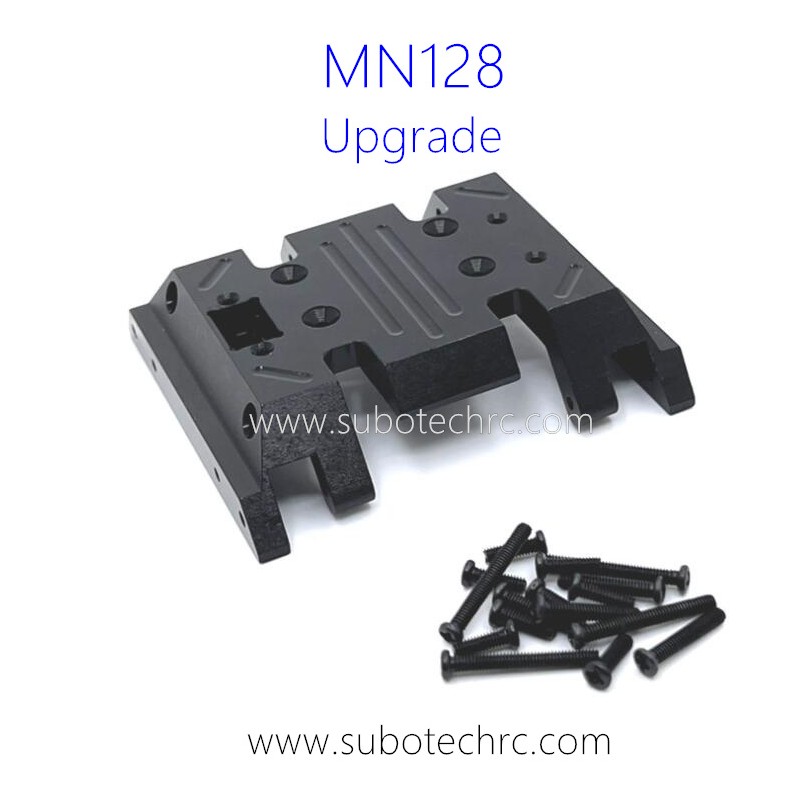 MNMODEL MN128 RC Car Upgrade Parts Central Gearbox Bottom Black