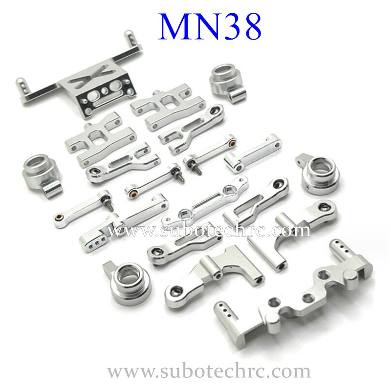 MN MODEL MN38 Brushed RC Car Upgrade Parts Swing Arm Kit Silver