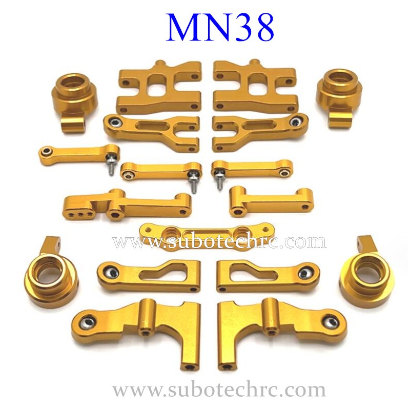 MN MODEL MN38 RC Car Upgrade Parts Metal Steering Cups Gold
