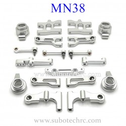 MN MODEL MN38 RC Car Upgrade Parts Metal Steering Cups Silver