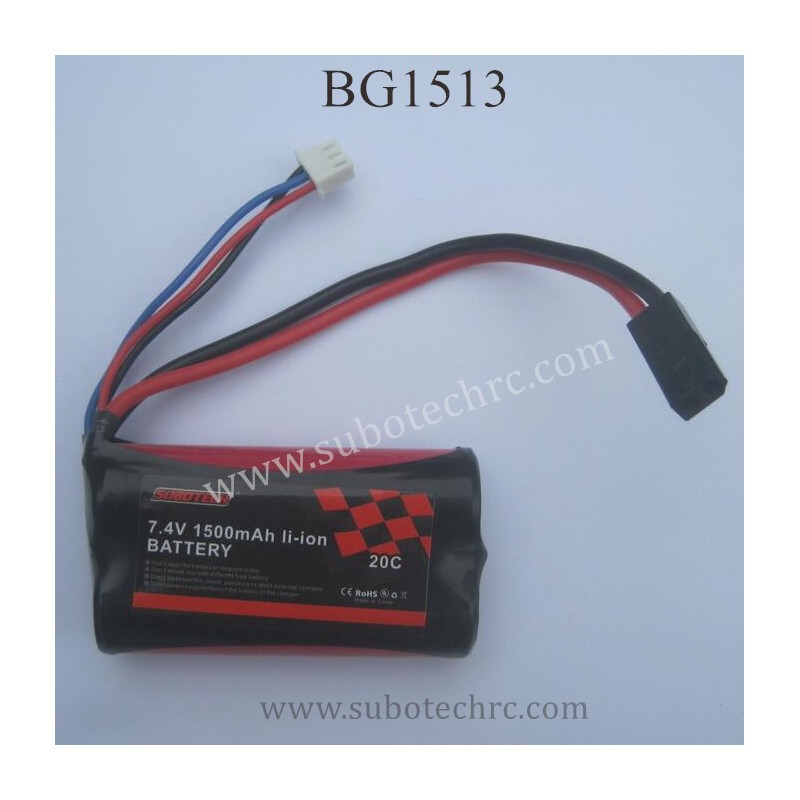 SUBOTECH BG1513 RC Truck Parts Battery 7.4V 1500mAh DZDC01